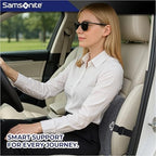 Samsonite Ergonomic Lumbar Pillow for Office Chair and Car Seat - Memory Foam Back Support Lumbar Pillow, Premium Cushion Chair Support for Lower Back Pain Relief and Versatile Use (Dark Grey) - Image 4
