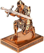 King's Guard Knight Pen Holder with a Letter Opener Desk Organizers Copper - Image 5
