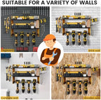TRZZ Power Tool Organizer Wall Mount, 3-Layer Drill Rack, Yellow - Image 7