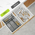 Neudeco Silverware Organizer, Black, 9 x 3 x 2 inch, Pack of 12 - Image 6