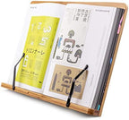 (19.68 x 14 Inch) Extra Large A+ XL Bamboo Book Stand for Reading Textbook by GoldWish