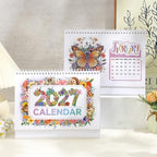 icceemee 2027 Calendar Desk Calendar DIY Diamond Painting Art with Animals theme Calendar, Monthly Flip Planner with To-Do List, Handmade Craft for Office & Home Decor Gift - Image 6