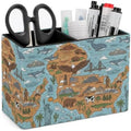 Desk Organizer Eagles Cottage Bear Shark Bridge Cheese Whale Multi‑Bright‑Color Compact Caddies,Classroom with Accessories by Unknown