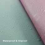 Vyaaa L Shaped Desk Mat, (39"+ 39") x 13" Corner Desk Mat, Green and Pink - Image 3