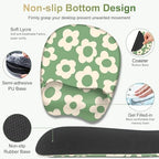 Large Mouse Pad with Wrist Support 4in1 Set, XXL Game Mousepad +Keyboard Wrist Rest+Mouse Wrist Rest+Coaster Ergonomic Design Gaming Mat for Home Office Table Computer I Vintage Groovy Flowers - Image 5
