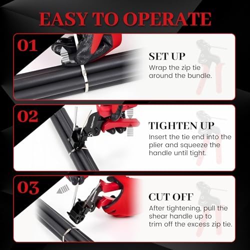 Zip Tie Gun Kit, 105PCS 304 Stainless Steel 11.8 Inch Metal Zip Ties, UV & Corrosion Resistant for Fence, Exhaust Pipe, Chicken Coop & Farm - Image 6