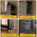 Desk Shelf Organizer with Pegboard & 31-Piece Accessory Kit - Image 6