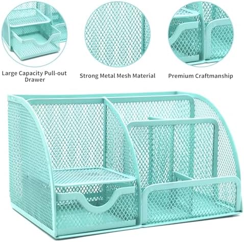 12 in 1 Green Desk Organizers & Accessories Set for Office & Home & School - Image 4