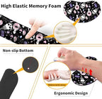 Large Gaming Mouse Pad Set 35.4 x 15.7 with Keyboard Wrist Rest, Wrist Support, and Coaster Memory Foam Smooth Desk Pad Mousepad for Home Office School - Skull Goth Magic Cute Witchy - Image 6