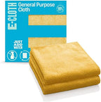 E-Cloth Microfiber Cloth, World's Leading Premium Microfiber Cleaning Cloth, Twice as Durable as Competition, 1 Year Guarantee, Ideal for Kitchen, Countertops, Sinks, and Bathrooms, Orange, 2 Pack by E-Cloth
