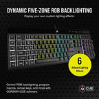 Corsair K55 RGB PRO Membrane Wired Gaming Keyboard – Black - Image 3