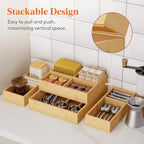 Lifewit Drawer Organizer 15 Pack(33 Grid) with 18 Inserts - Image 3