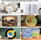 Birity 32 pcs 4.5in Plate Stands for Display,Metal Plate Holders Display Stands Can Be Used for Picture Stand,Book Stands for Display,Plate Display Stands,Easel,Photo Frame Stands,Desktop Stand - Image 3