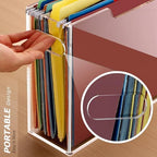 Acrylic File Folder Organizer, Letter Size Hanging File Organizer - Image 2