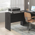 Furinno Roger Office Desk Return, 35 Inch Rectangular Desk Return for Executive Desk, Reversible Return with Cord Grommet, Scratchproof and Water-Resistant, for Home Study, Office, Coastal Grey by Furinno-FitsYourSpaceFitsYourBudget