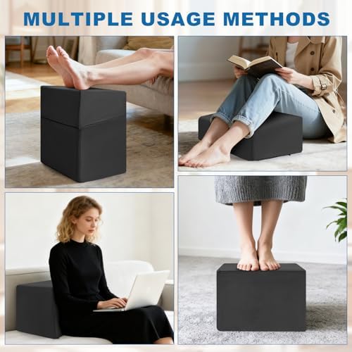 Adjustable Foot Rest Under Desk, Black - Image 5