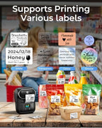 Phomemo M110 Label Makers, Portable Bluetooth Thermal Printer with Display - Image 3