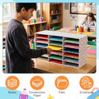 Fuutreo 2 Pcs Classroom Construction Paper Storage,Colorful Polka Dots - Image 6