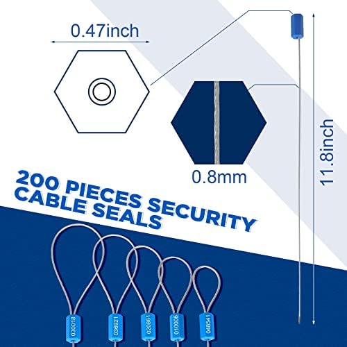 Nuogo 200 Blue Steel Security Cable Seals - Image 3