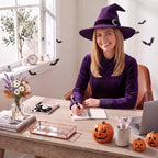 Halloween Notebooks with Pens Bulk, 24 Sets, 5.5 x 4.7 Inch, Pink - Image 5