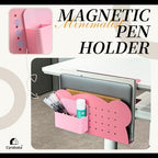 Under Desk Laptop Holder, No Drill Table Side Storage Organizer, Cute Pink Panda Clamp On Desktop Shelf Steel Table Hanging Mount File Tray, Desk Accessories & Workspace Organizers (Pink Panda) - Image 4