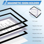 20 Pack Magnetic Sign Holder 8x10 inches with Magnetic Border - Image 7