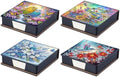 4PCS Diamond Art Painting Notecard Box DIY Craft Sticky Note Box with Total 640 (160 Pages Each) Sheets of Paper for Adults Beginners Desk Organiser(Flowers Birds Dragonflies) by Unknown