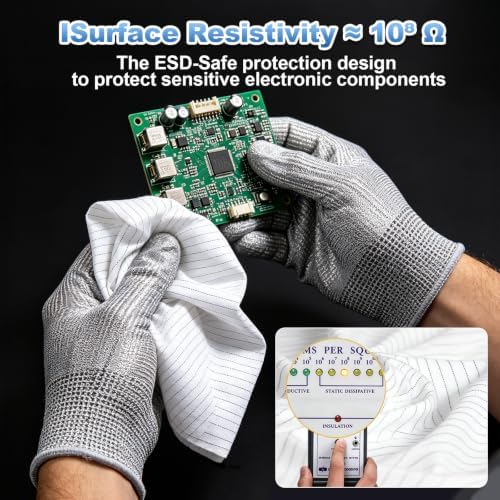 6" x 6" Anti-Static & Microfiber Wipes (100 Pcs, 200GSM) - Image 4