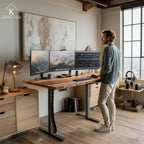 Under Desk Cable Management Spine, Standing Desk Wire & Cord Organizer, Adjustable 53 Inch Cable Spine, Magnetic & Screw-in Mount, Black Vertebrae - Image 6
