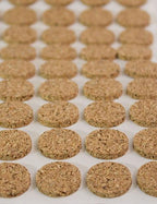 The Felt Store Adhesive Kiss Cut Cork Button Rolls - 1/8" Thick, 3/8" Dia, 3000 Pices - Image 2