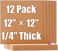 SUNGIFT Cork Board 12"x12" -12 Pack Square Decorative Cork Tiles 1/4" Thick by SUNGIFT