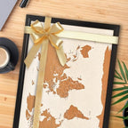 Wooden Frame Cork Board Map of World, 20" X 30" Bulletin Boards for Walls with 10 Pins, Travel Tracker Map for Office, School and Home (WD-MAP,5075,D) - Image 7