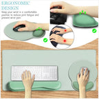 LIMKRIAN Sage Green Mouse Pad Set, XXL Desk Matt for Desktop Decor - Image 3