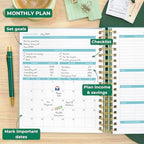 Clever Fox Budget Planner & Monthly Bill Organizer, Large Mint Green - Image 3