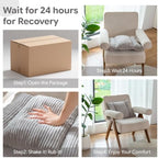 Lumbar Support Pillow 3 Section Back Pillow Office Chair for Back Support Comfortable Lumbar Cushion for Car Seat Pain Relief Sofa Rest (Grey) - Image 7