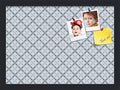 PinPix 18x13 inch Cork Bulletin Board. This Decorative Framed Pin Board Comes with Diamond Pattern in Shades of Blue Design and Satin Black. Ideal for Home, Office Decor or School (PinPix-222) by PinPixBulletinBoards