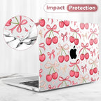 May Chen for M5 MacBook Air 13.6 Inch Case 2026 2025 2024-2022 Release M5 A3449 M4 A3240 M3 A3113 M2 A2681, Plastic Hard Shell Case for MacBook Air 13.6" with Retina Display, Cherries & Bows - Image 6