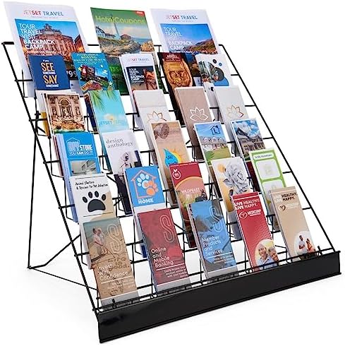 Displays2go 6-Tier Wire Tabletop Display Rack by Displays2go