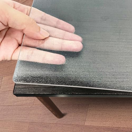 Kasepie Frosted PVC Table Cover Protector 40X72Inch, 2mm Thick Plastic Table Cover Rectangle,Clear Table Protector,Desk Protector Mat for Kitchen, Dresser, Writing Desk，Dining Room Table by Unknown