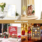 Acrylic Sign Holder 8.5X11 Gold Frames Double-Sided Picture Frame - Image 6