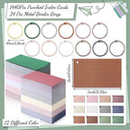 Ctosree 1440 Pcs Back to School Index Cards, 3 x 5 Inch, Novel Color - Image 2