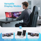 15.6" Laptop Screen Extender New Upgraded Ultra-Thin & Light, Triple Portable Monitor 1080P FHD IPS, USB-C/HDMI Plug & Play for 13-17.3" Laptop, Travel Monitor Extender for Windows/Mac/Chrome - Image 5