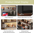 Desk Shelf, 2-Tier Desktop Organizer, 53.1" L,Desk Hutch Storage Rack - Image 6