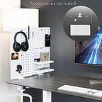 VIVO White Clamp-on 20 x 24 inch Desk Pegboard, PP-DK24W - Image 6