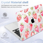 Case for 2026/2025/2024/2023 MacBook Air 15-inch Laptop Release M5 A3448 /M4 A3241 /M3 A3114 /M2 A2941, Stylish Protective Hard Shell Cover for MacBook Air 15.3 inch, Strawberries - Image 6