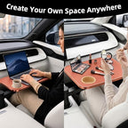 360° Rotating Car Desk Tray for Laptop & Food, Fits Tesla Model Y/3/S - Image 5