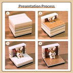 3D Calendar 2027,Time Piece Calendar 2027,Cute Rabbit 3D Art Notepad Calendars,3D Memo Pad,Tear Away Calendars,Christmas Gift,New Year Gif (Cute Wild Rabbit) - Image 6