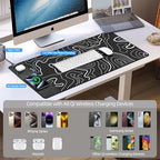 Magnetic Wireless Charging Mouse Pad, 31.5"x15.8" XXL Desk Mat - Image 5