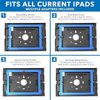 Mount-It! Anti-Theft iPad Wall Mount Holder, Lockable Low-Profile, Black - Image 3