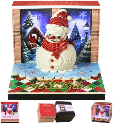 2027 3D Paper Carving Desk Calendar With LED Light by Divtada